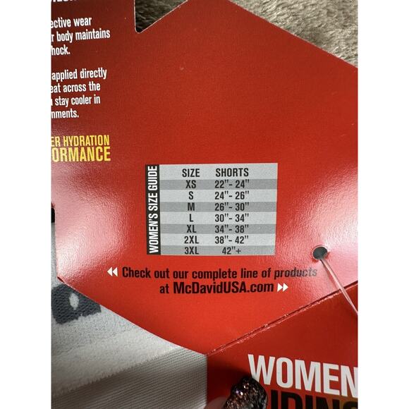 Womens Padded Sliding Shorts XL White New McDavid 723T - Picture 4 of 8